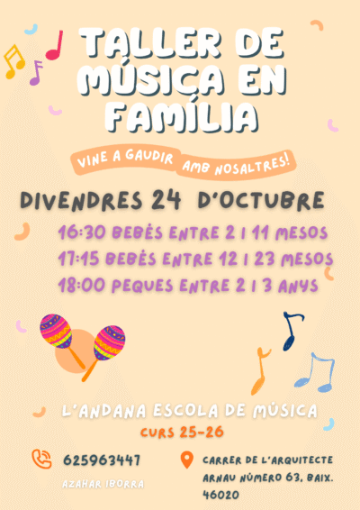 Tallers De M&uacute;sica En Fam&iacute;lia(1)